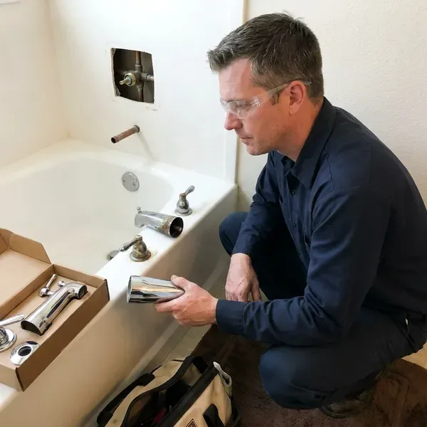 Local bathtub faucet replacement by JFL Plumbing, Portland, OR