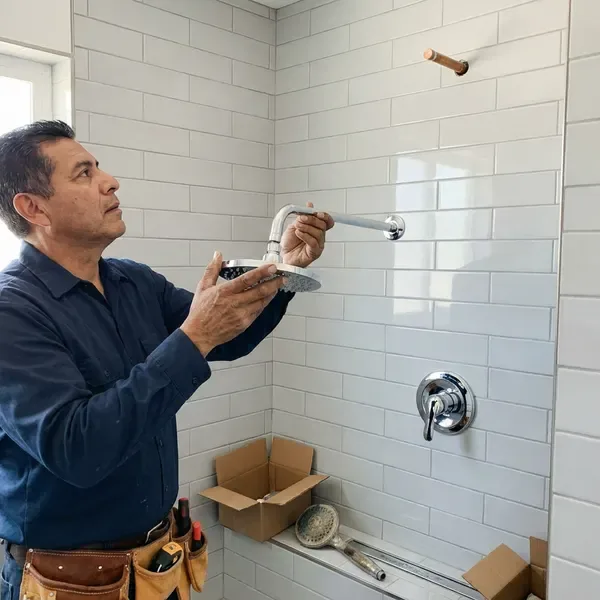 Local shower installation by JFL Plumbing, Portland, OR