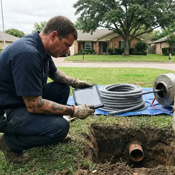 JFL Plumbing technician providing trenchless pipe repair in Gresham, OR