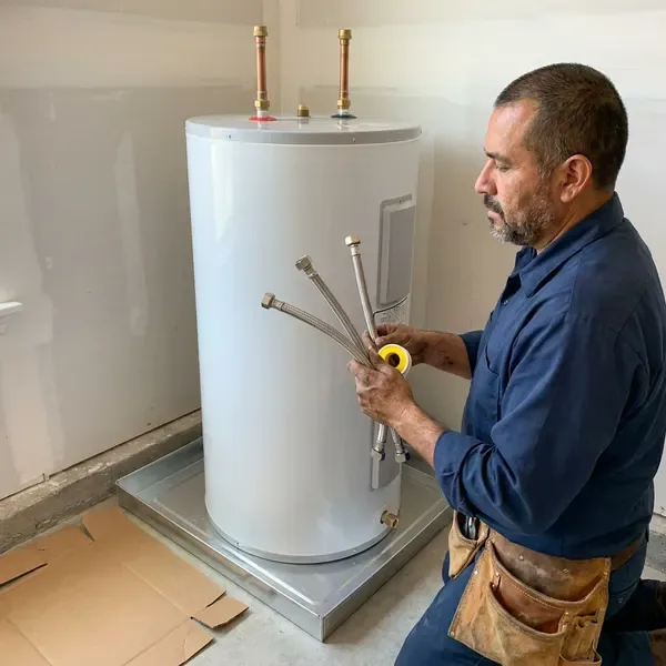JFL Plumbing technician providing water heater installation in Bend, OR