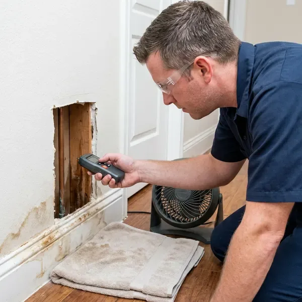 JFL Plumbing technician providing water leak detection in Albany, OR