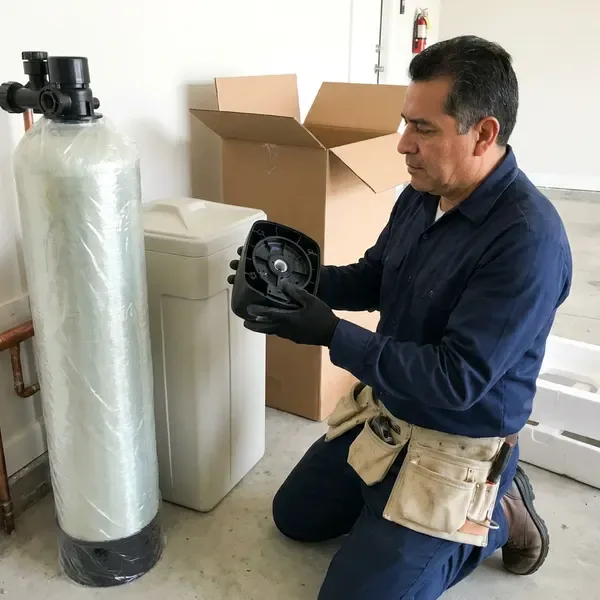 JFL Plumbing technician providing water softener replacement in Portland, OR